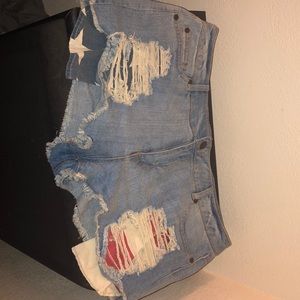All American jean shorts